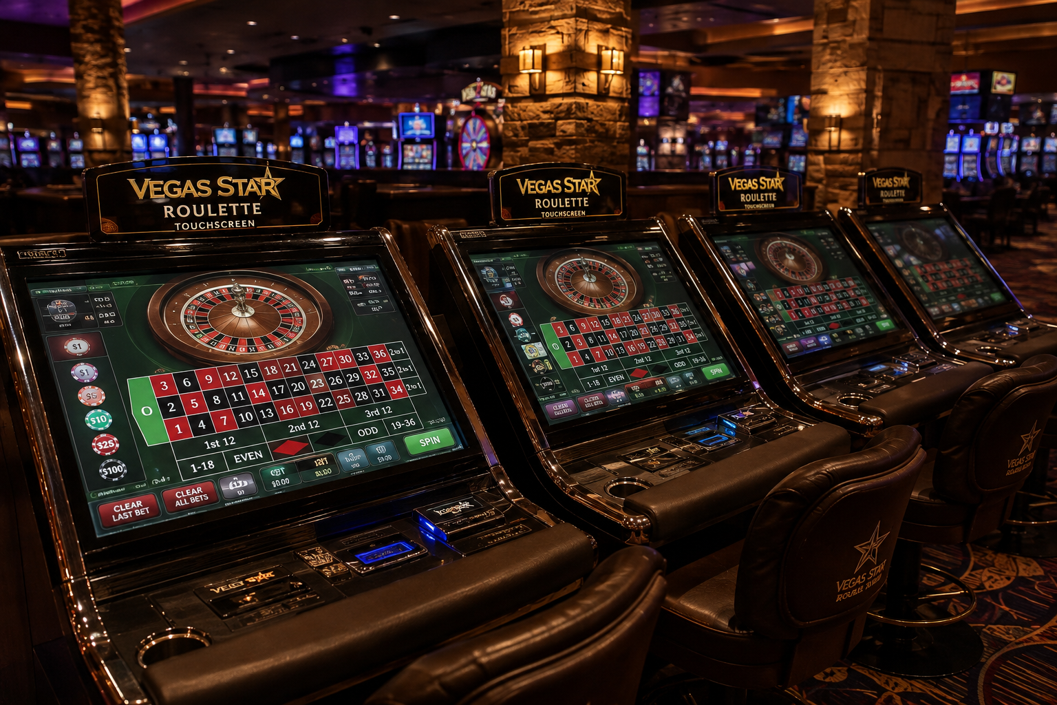Electronic roulette at Alice Springs Casino