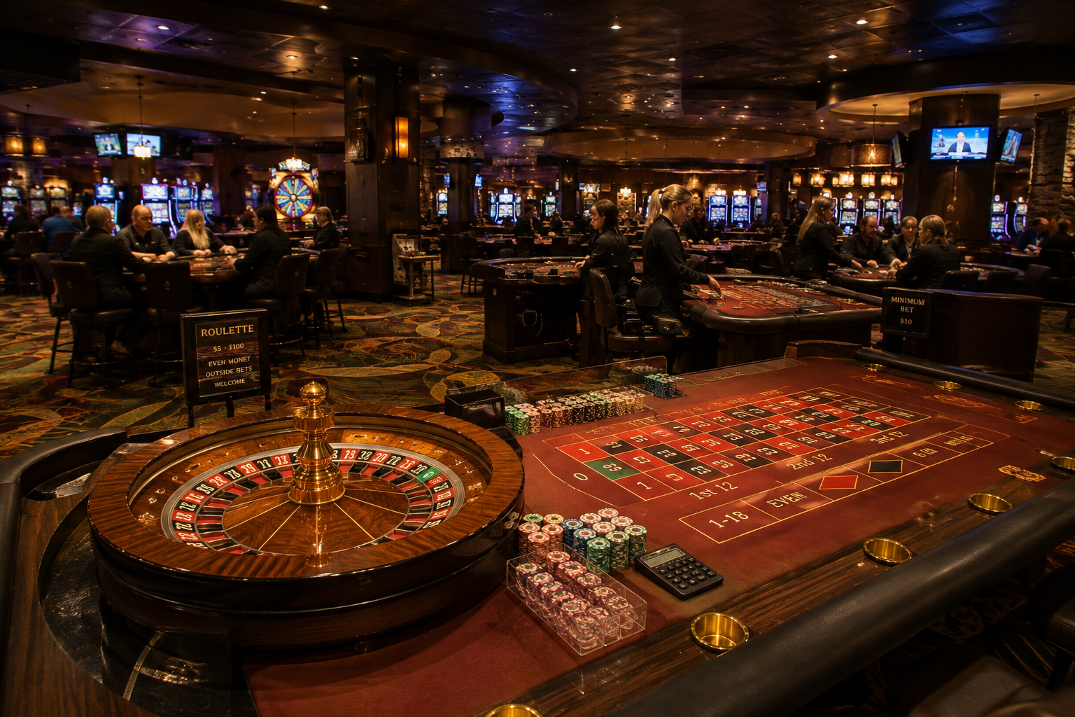 Live table games at Alice Springs Casino
